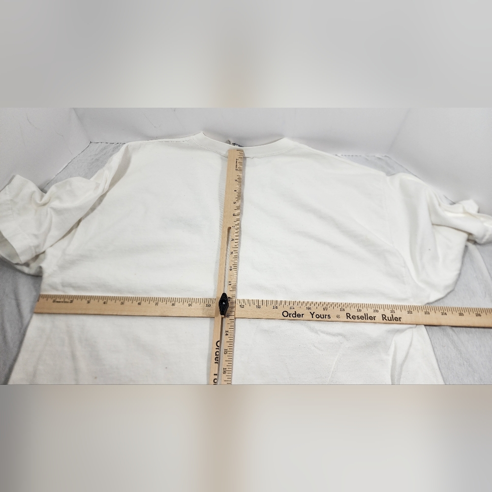 VINTAGE NO FEAR FACE YOUR FEARS LIVE YOUR DREAMS 1990s SIZE EXTRA LARGE WHITE - Picture 5 of 10